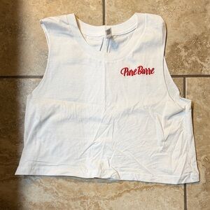 White Sleeveless Crop Top